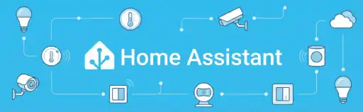 Logo de la solution domotique open-source Home Assistant, utilisée comme cerveau local et privé de la maison connectée.