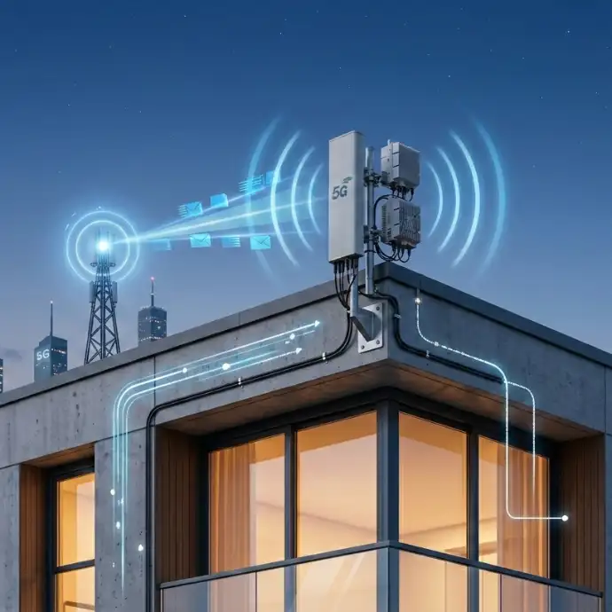 Routeur 5G avec signal haut débit.